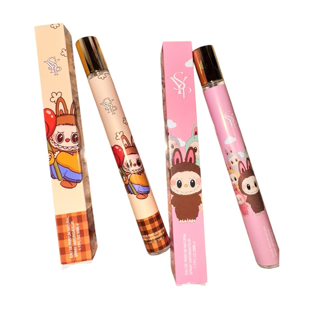 Pink and Cream Perfume Set